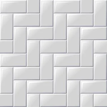 Decorative white tile Stock Illustration