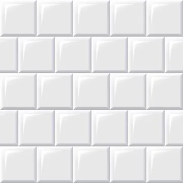 Decorative white tile Stock Illustration