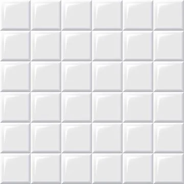 Decorative white tile Stock Illustration