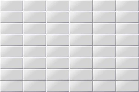Decorative white tile Stock Illustration