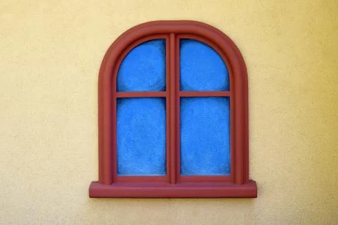 Decorative window on the building Stock Photos
