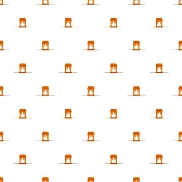 Decorative window valance repeat pattern on white background Illustrazione stock