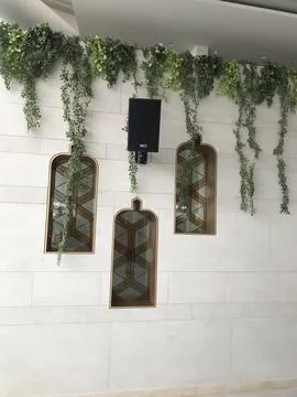 Decorative windows windows with speaker Stock Photos