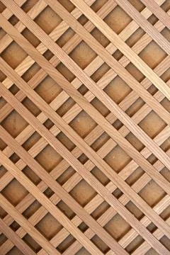 Decorative wooden lattice. Solid ash decorative lattice Stock Photos
