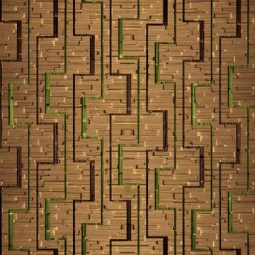 Decorative wooden pattern for seamless background イラスト素材