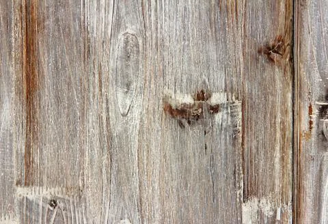 Decorative wooden surface with defects as an element of furniture Stock Photos