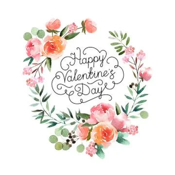 Decorative wreath Stock Illustration