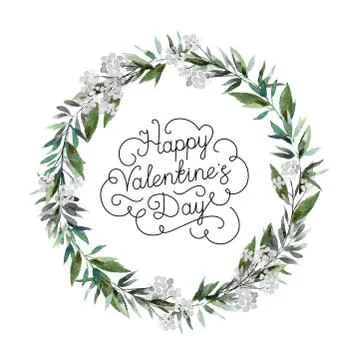 Decorative wreath Stock Illustration
