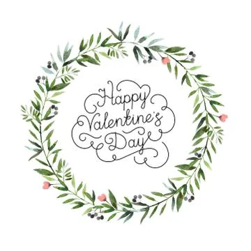 Decorative wreath Stock Illustration