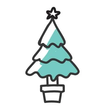 Decorative Xmas Tree Stock-Illustration