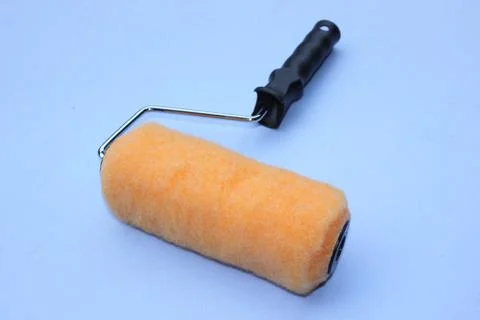 A decorators paint roller Stock Photos