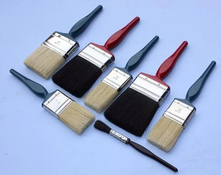 Decorators paintbrushes Stock Photos