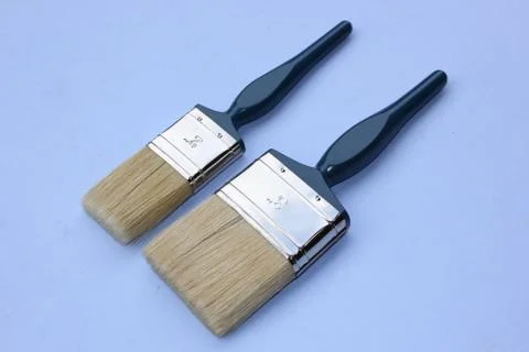 Decorators paintbrushes Stock Photos