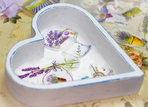 Decoupage handmade - homework Stock Photos