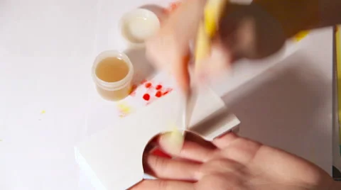 Decoupage painting timelapse process Stock-Footage 62943052