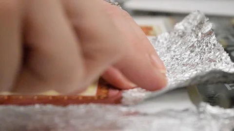 Decoupage technique Video stock 124657376
