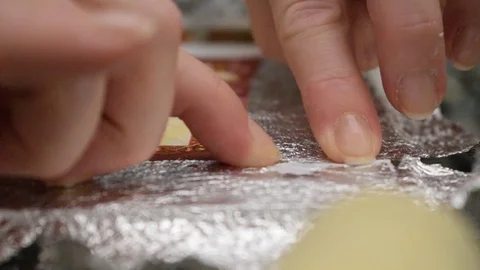 Decoupage technique Video stock 124657663