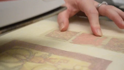 Decoupage technique Video stock 124658108