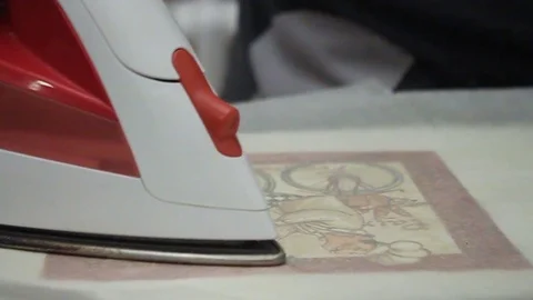 Decoupage technique Video stock 124658497