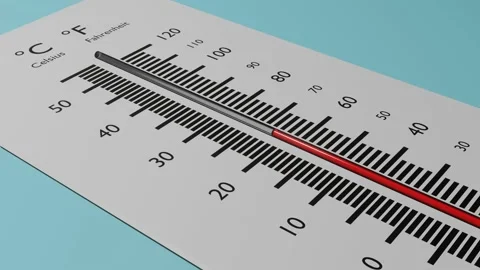 Decrease in air temperature. Thermometer. 库存影片 219620016