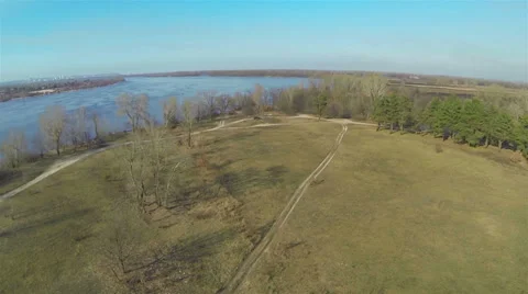 Decrease and shadow from  drone. Aerial Stockbeeldmateriaal 36520036