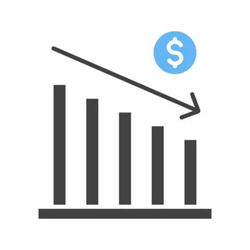 Decrease icon vector image. 库存插图