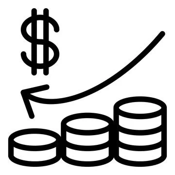 Decrease line icon vector illustration isolated on white background 库存插图