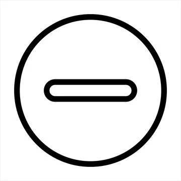 Decrease line icon vector illustration isolated on white background Illustrazione stock