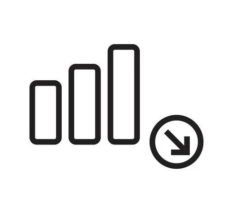 Decrease logo vector design template イラスト素材