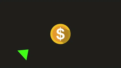 Decrease or Increase of profit in dollar. Money and growth up or down arrow. 動画素材 168689581