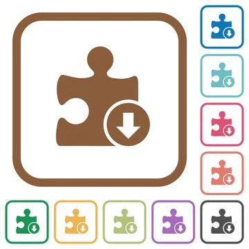 Decrease plugin priority simple icons 库存插图