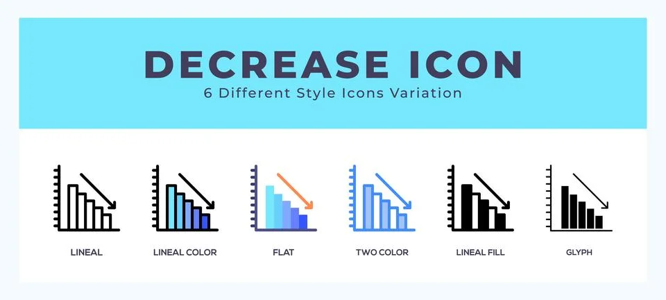 Decrease symbol icon vector. symbol illustration Stock Illustration