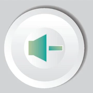 Decrease Volume Button Stock Illustration