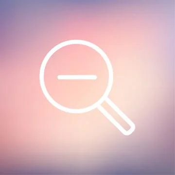 Decrease the volume thin line icon Stock Illustration