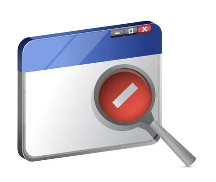 Decrease web browser view Stockillustratie