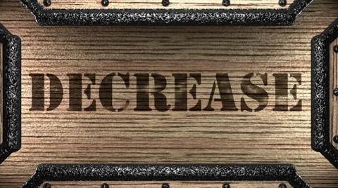 Decrease on wooden stamp 動画素材 8764503