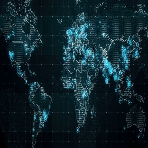 Decreases Diagram on the World Map 库存影片 69290219