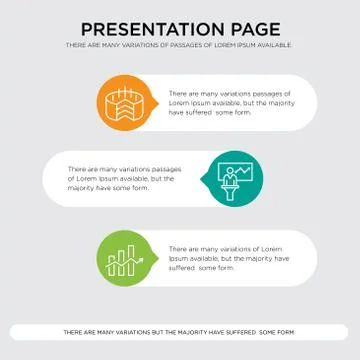 Decreasing stocks bars, Person in data analytics presentation, Folder Connect Illustrazione stock