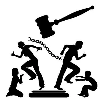Decree of Divorce Stock Illustration