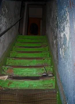 Decrepit Stairwell Stock Photos