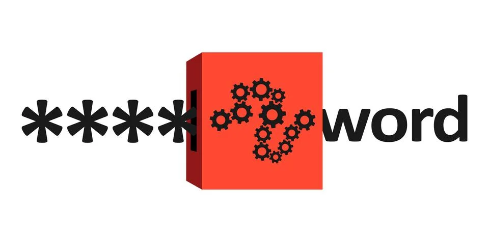 Decryption and decoding of encrypted and encoded password and passcode - ciph 스톡 일러스트