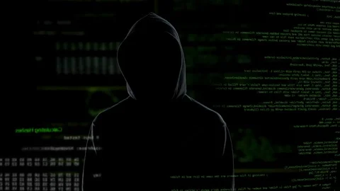 Decryption key accepted, hacker finding password to email with secret data Stock Footage 84538838