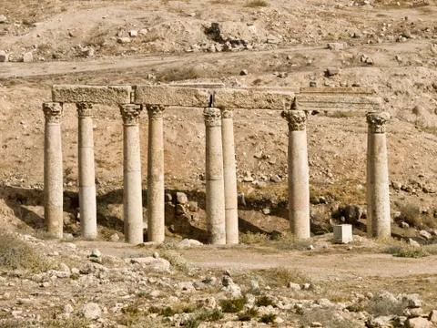 Decumanus, Jerash Stock Photos