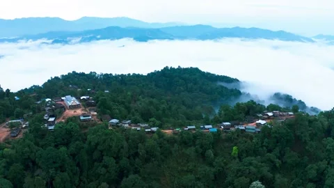 Dedako Village Thandaunggyi Burma Stock Footage