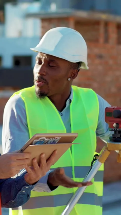 Dedicated Construction Workers Collaborating Efficiently on the Job Site for Stock Footage 316521191