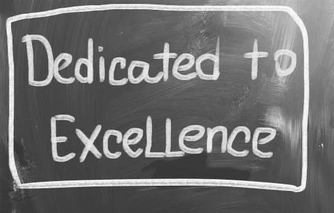 Dedicated to excellence concept Illustrazione stock