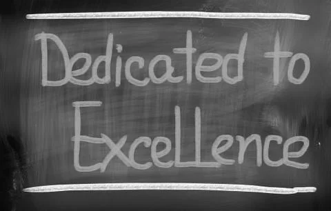Dedicated to excellence concept Stock Illustration