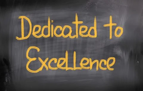 Dedicated To Excellence Concept Stock Illustration