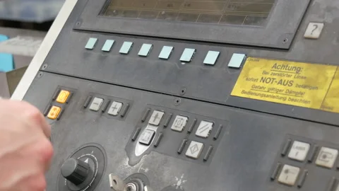 Dedicated machine control panel Automati... | Stock Video | Pond5