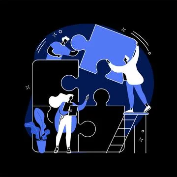 Dedicated team abstract concept vector illustration. イラスト素材